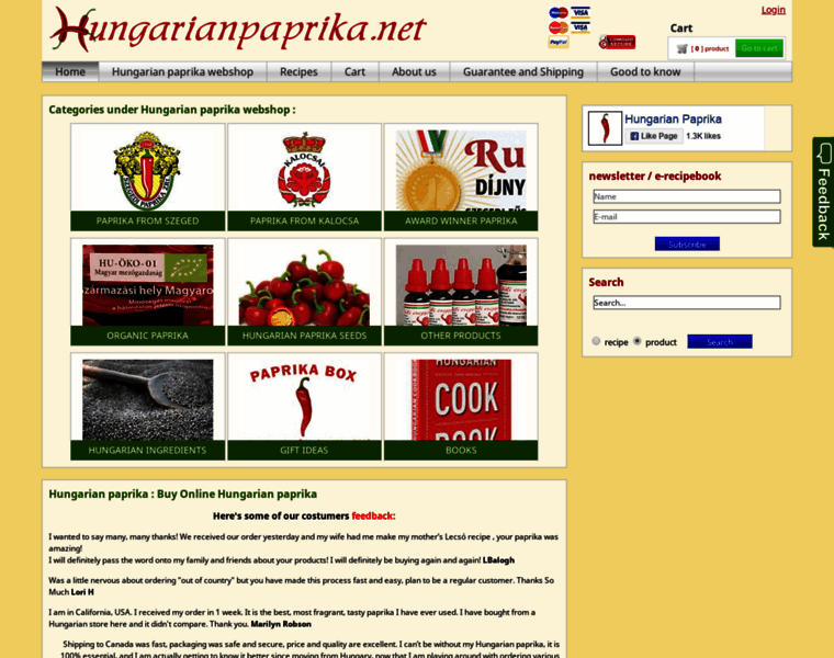 Hungarianpaprika.net thumbnail