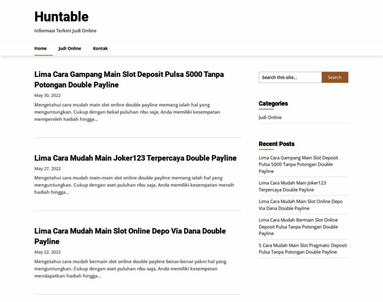 Huntable.net thumbnail