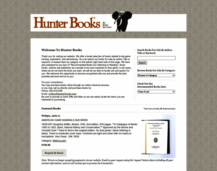 Hunterbooks.com thumbnail