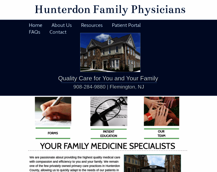 Hunterdonfamilyphysicians.com thumbnail