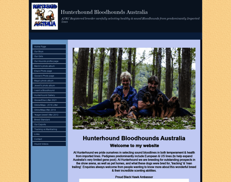 Hunterhoundbloodhounds.com thumbnail