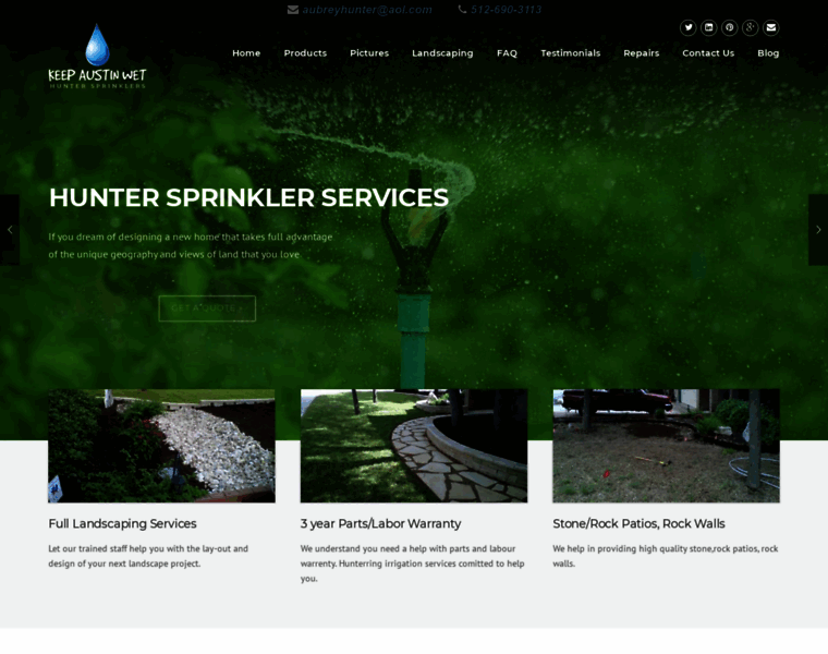 Hunterirrigationservices.com thumbnail