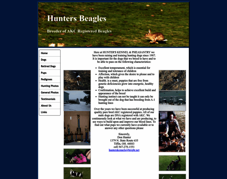 Huntersbeagles.com thumbnail