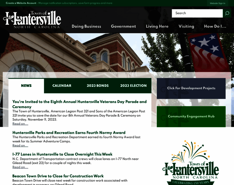 Huntersville.org thumbnail