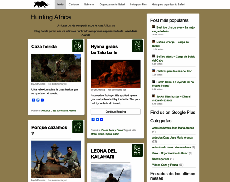 Huntingafrica.org thumbnail