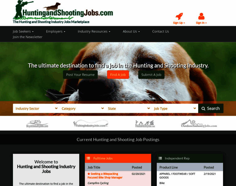 Huntingandshootingjobs.com thumbnail