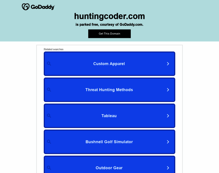 Huntingcoder.com thumbnail