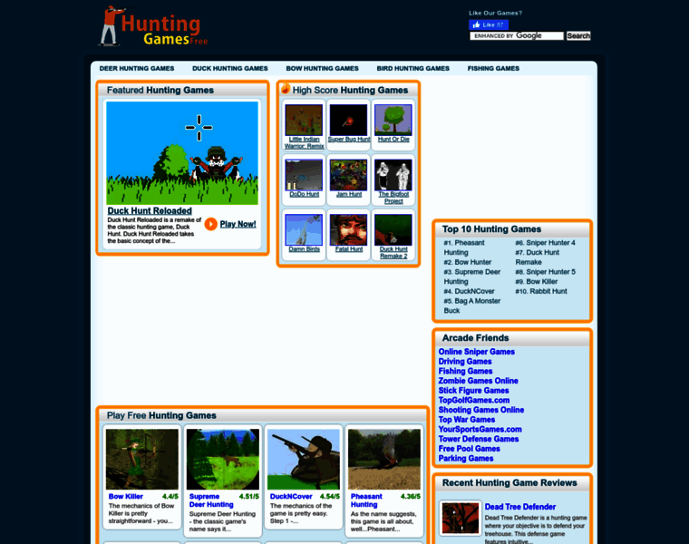 Huntinggamesfree.org thumbnail