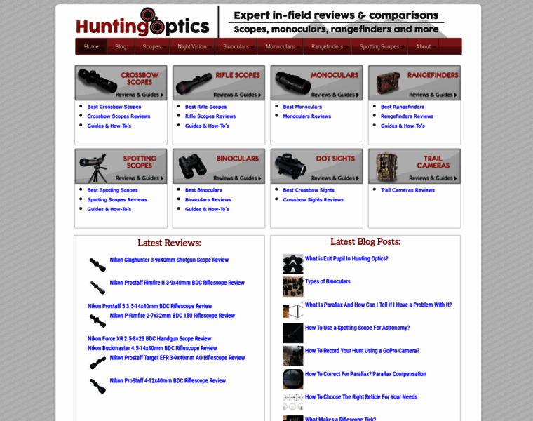 Huntingoptics.net thumbnail