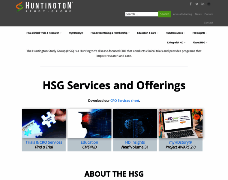 Huntingtonstudygroup.org thumbnail