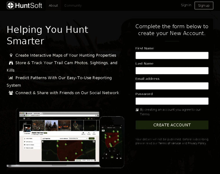 Huntsoft.com thumbnail