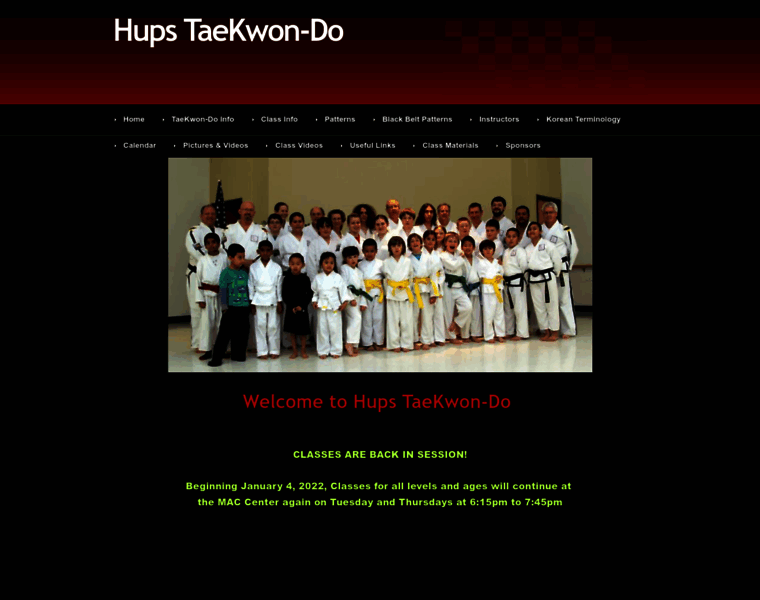Hupstaekwondo.com thumbnail