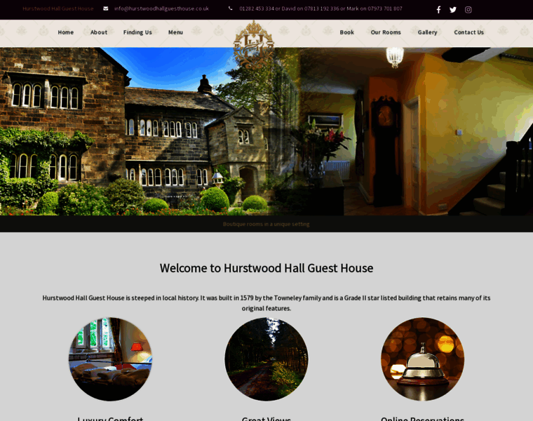 Hurstwoodhallguesthouse.co.uk thumbnail