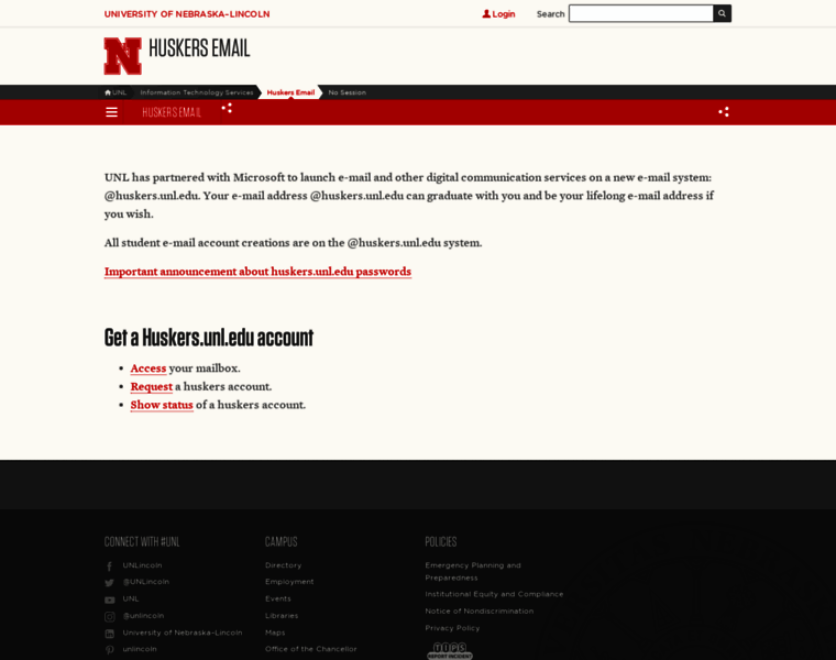 Huskers.unl.edu thumbnail