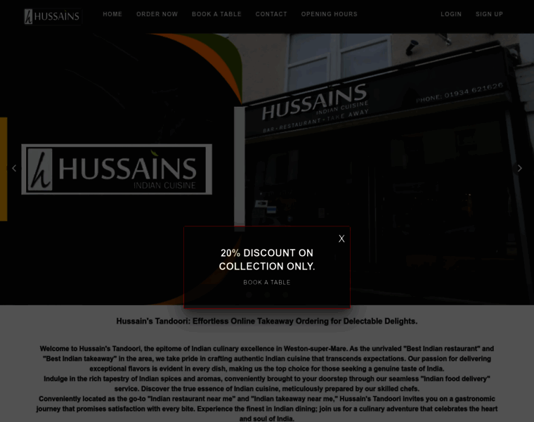 Hussainsrestaurant.co.uk thumbnail