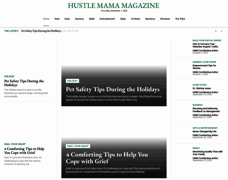 Hustlemamamagazine.com thumbnail