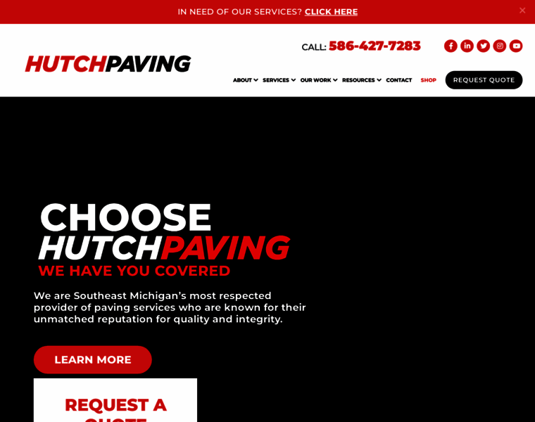 Hutchpaving.com thumbnail