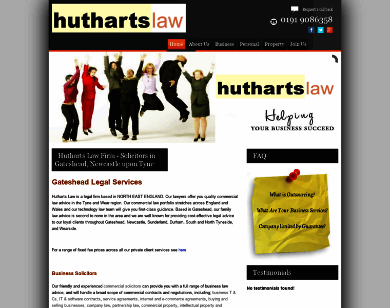 Hutharts.com thumbnail