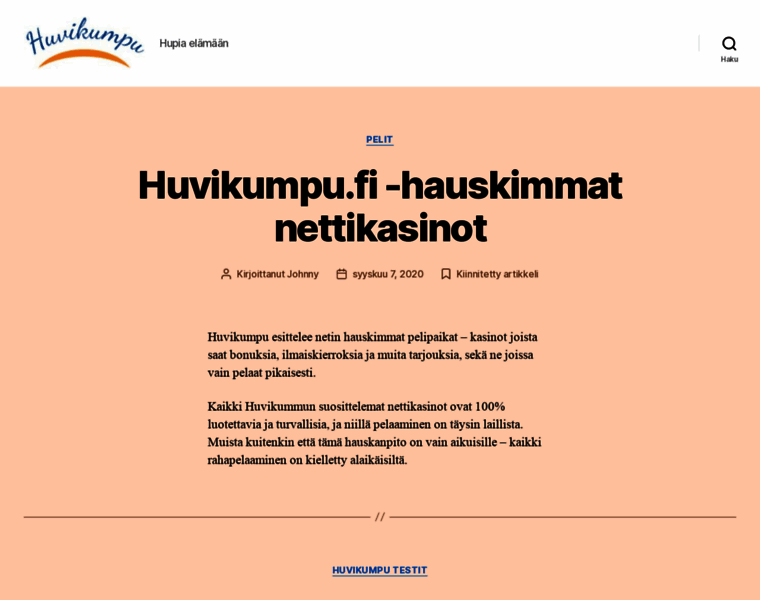 Huvikumpu.fi thumbnail