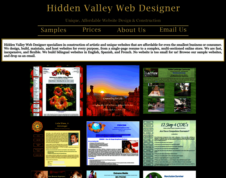 Hvwebdesigner.com thumbnail