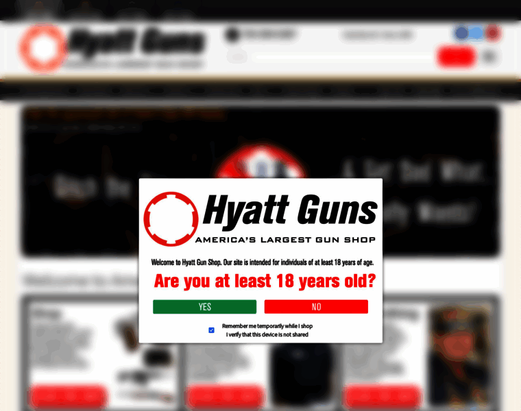 Hyattgunstore.com thumbnail