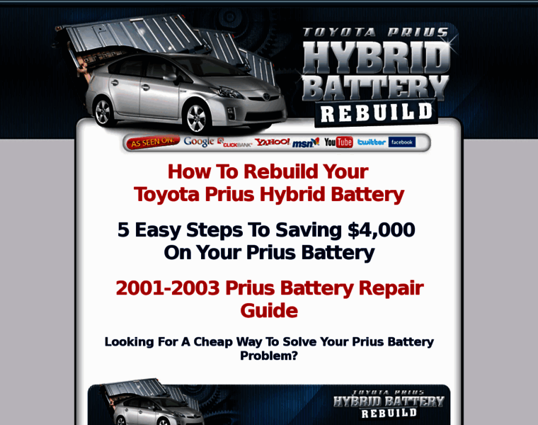 Hybridbatteryrebuild.com thumbnail