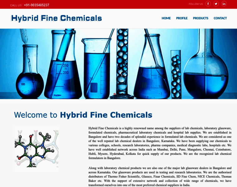 Hybridfinechemicals.com thumbnail