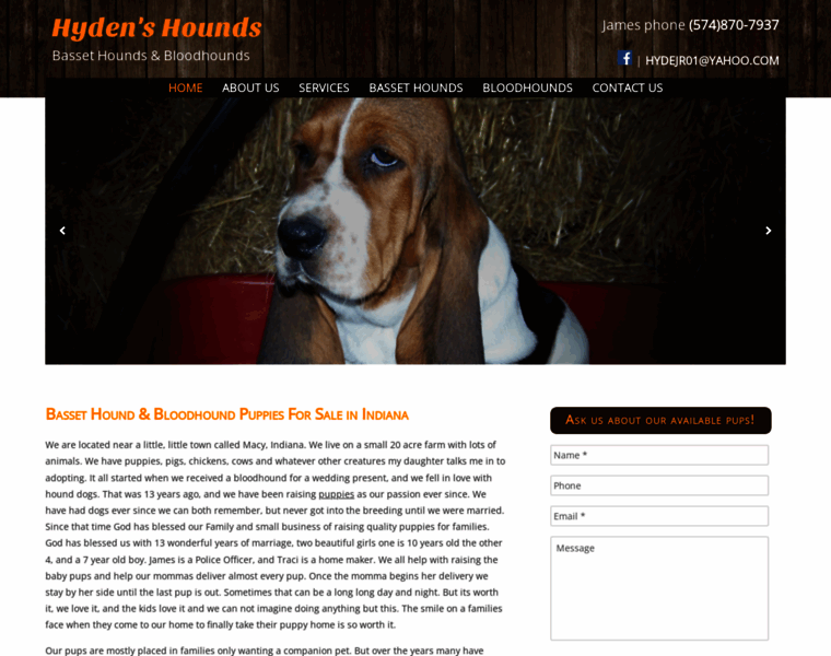 Hydenshounds.com thumbnail