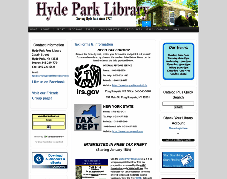 Hydeparkfreelibrary.org thumbnail