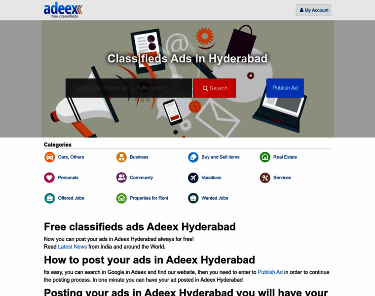 Hyderabad.adeex.in thumbnail