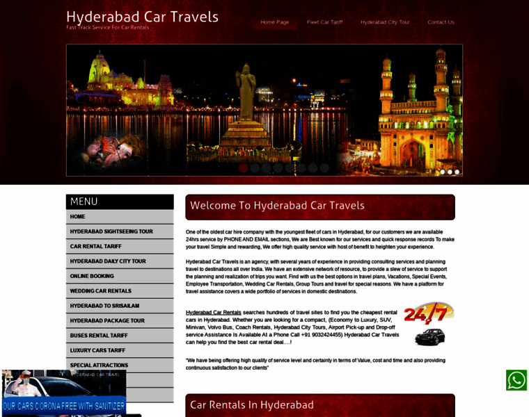 Hyderabadcartravels.com thumbnail