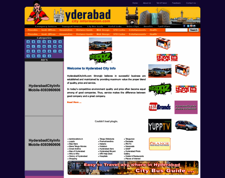 Hyderabadcityinfo.com thumbnail