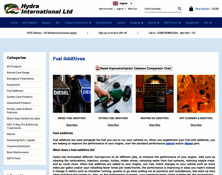 Hydra-fueladditives.com thumbnail