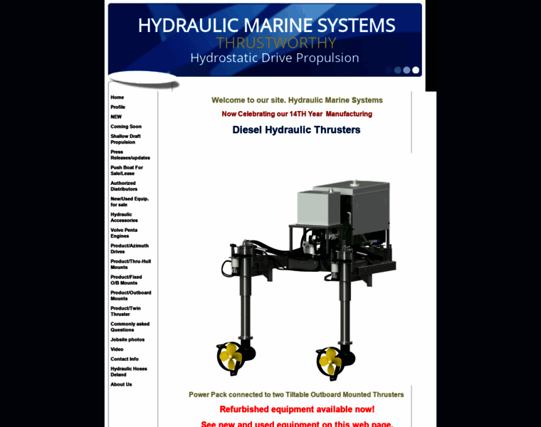 Hydraulicmarinesystems.com thumbnail