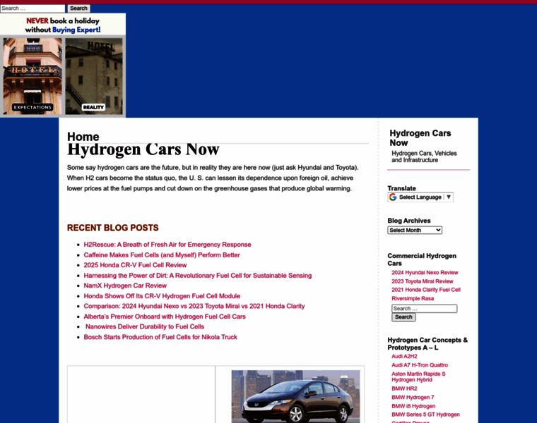 Hydrogencarsnow.com thumbnail
