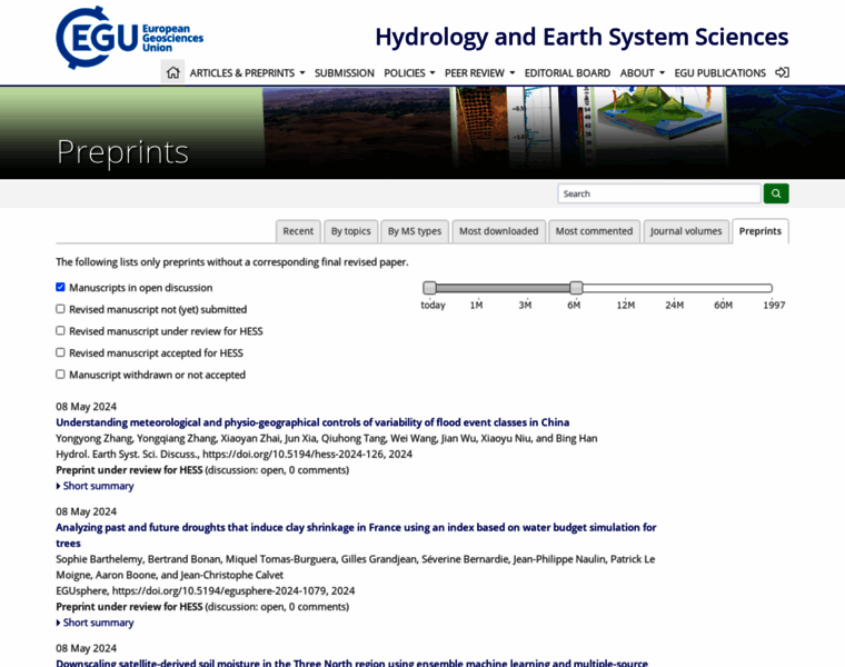 Hydrol-earth-syst-sci-discuss.net thumbnail