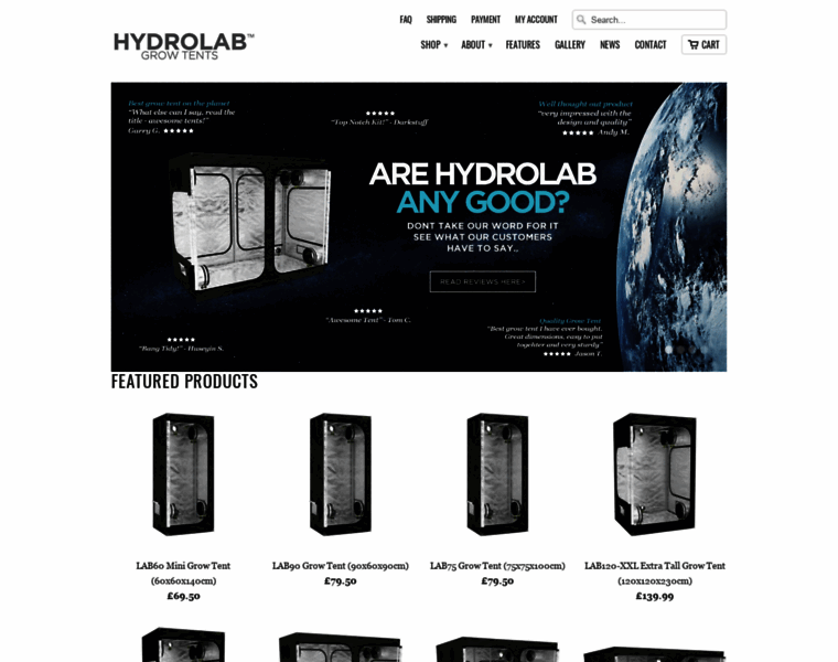 Hydrolab-grow-tents.co.uk thumbnail