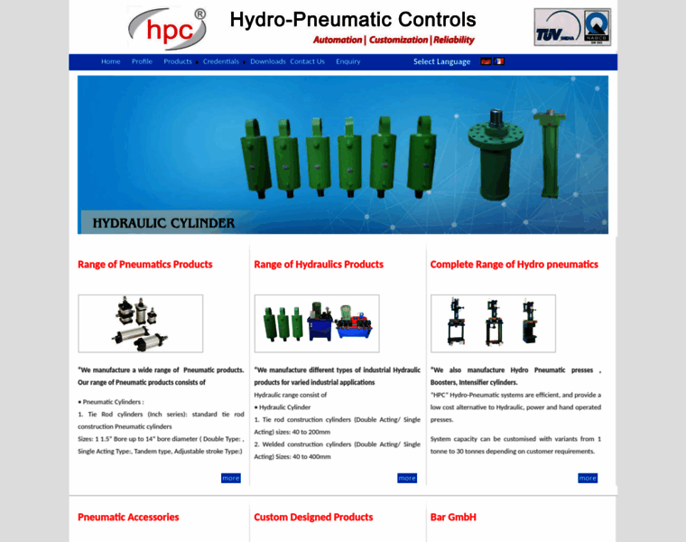 Hydropneumaticcontrols.com thumbnail