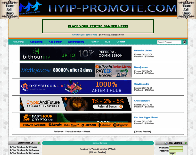 Hyip-promote.com thumbnail