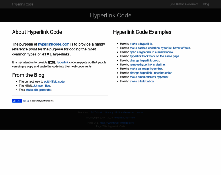Hyperlinkcode.com thumbnail