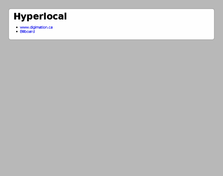Hyperlocal.com thumbnail