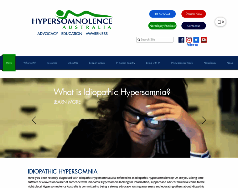 Hypersomnolenceaustralia.org.au thumbnail