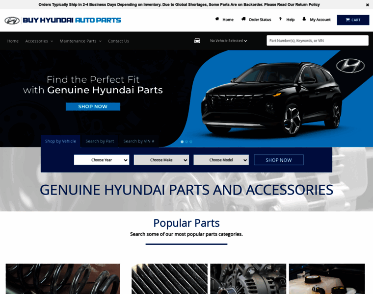 Hyundaionlineparts.net thumbnail