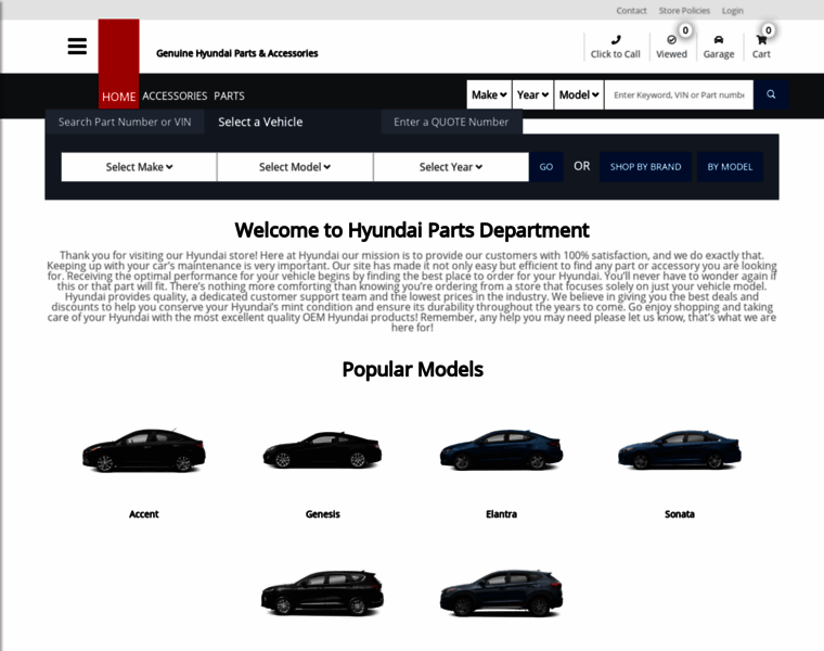 Hyundaipartsdepartment.com thumbnail