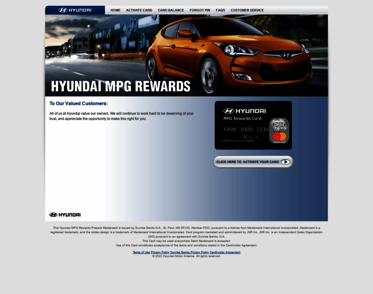 Hyundairewardcard.com thumbnail