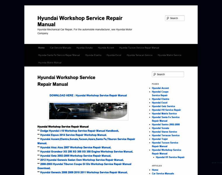 Hyundaiworkshopservicerepair.wordpress.com thumbnail