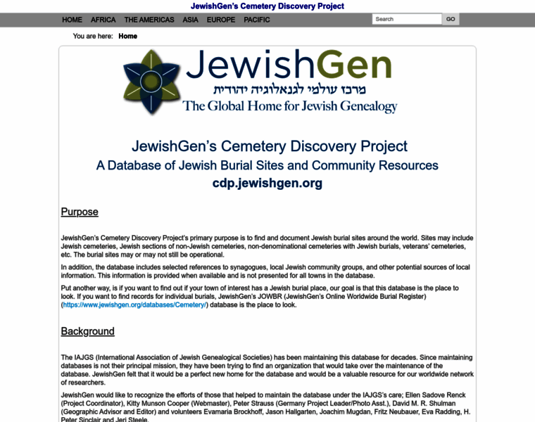 Iajgsjewishcemeteryproject.org thumbnail
