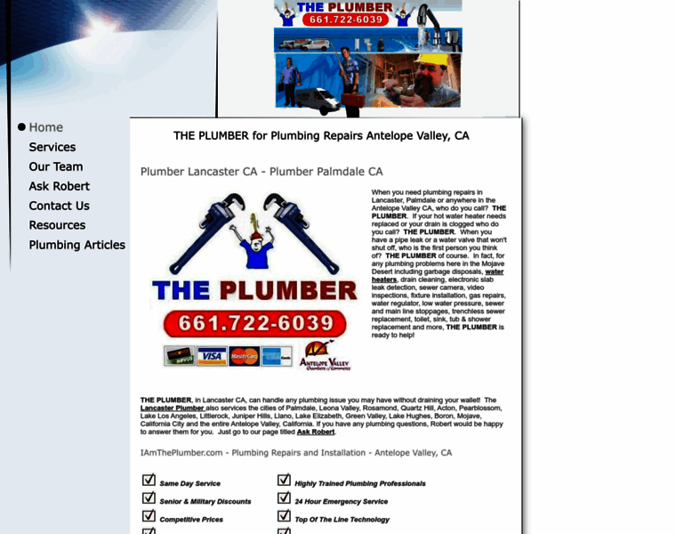 Iamtheplumber.com thumbnail