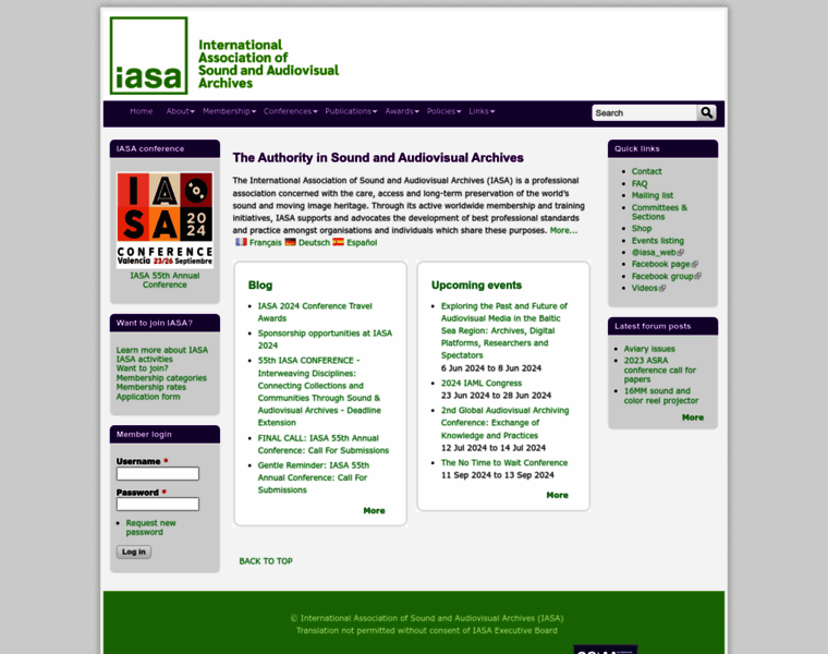Iasa-web.org thumbnail