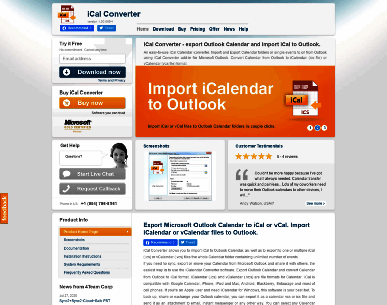 Icalconverter.com thumbnail